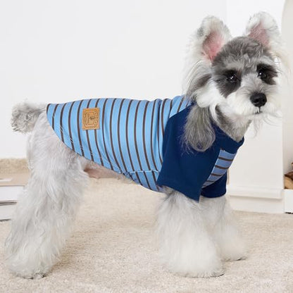 XPUDAC 4 Pack Dog Sweaters Comfy Dog Clothes with Sleeves Puppy Shirts Pullover Pet Sweatshirt for Small Medium Large Dogs Boy Girl Doggy Outfits Cat Apparel, Blue, XL - color: Navy, Grey, size: X-Large