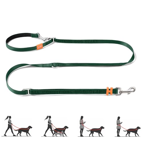 Hands Free Dog Leash with Padded Handle,Multifunctional Crossbody Waist Leash for Walking Running Jogging Training,7.5 FT Nylon Adjustable Length for All Breeds(Green, Standard) - color: Green, size: Standard