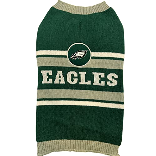 NFL Philadelphia Eagles Dog Sweater, Size Extra Small. Warm and Cozy Knit Pet Sweater with NFL Team Logo, Best Puppy Sweater for Large and Small Dogs - color: Philadelphia Eagles, size: X-Small