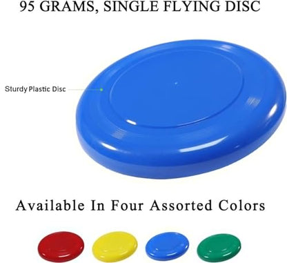 Flying Disc - 9Inch Plastic Flying Disc for Discs Set of 8 Flying Disc Bulk (95 Gram)