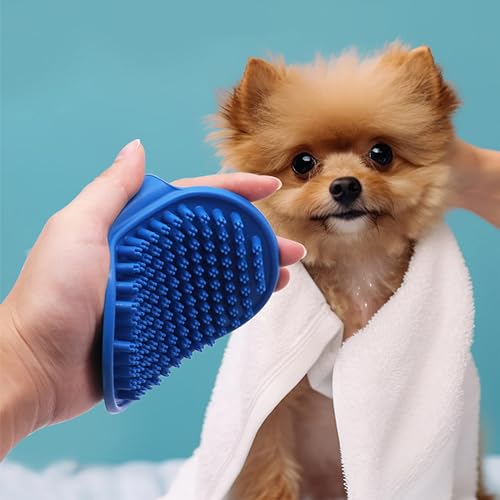 Dog Washing Gloves Brush for Pet: JOANGIHC 3PCS Dogs Shedding Wash Massage Gloves Grooming for Short Long Haired Dogs Cats (Light Yellow) - color: Light Yellow