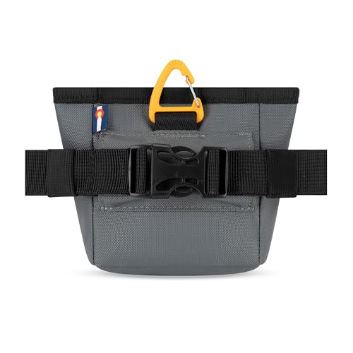 OllyDog Goodie Treat Bag, Dog Treat Pouch, Waist Belt Clip for Hands-Free Training, Magnetic Closure, Dog Training and Behavior Aids, Three Ways to Wear (Castle Rock) - color: Castle Rock