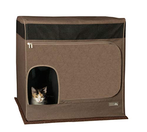 Pet Gear Pro Pawty for Cats with littertraX Mat, Put an end to Scattered Litter, Foldable, Easy Clean, Litterbox not Included, 2 Models, 2 Colors