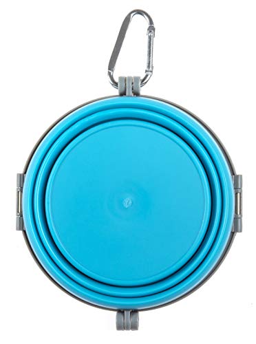 Loving Pets Bella Roma Collapsible Dog Bowls - Silicone Dog Bowls, Foldable Bowl, Puppy Essentials & Hiking Pet Supplies Great for Home & Travel (Blue, Small) - color: Blue, size: Small Travel Bowl