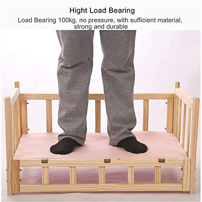 TsoLay Dog Bed Pet Dogs Bed Wooden Pet Bed Elevated Dog Bed Cats Cot with Stairs Guardrail Removable Frame Soft Washable Mattress Four Seasons Use for Dogs Pet Cat - size: 50×35cm/19×13in
