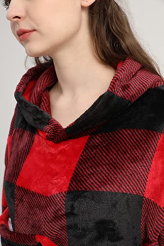 LINYUCHEN Cat Pouch Hoodie Large Pet Pouch Sweatshirt Puppy Kitten Holder Carrier Pullover Tops for Women - color: Red, size: Medium
