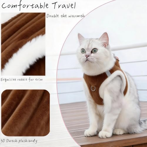 Pet-Harness-Brown-M - color: Brown, size: Medium