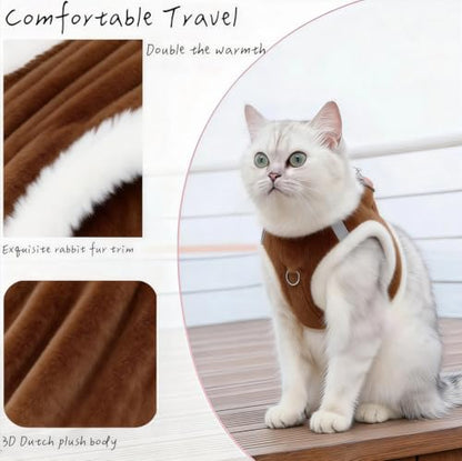 Pet-Harness-Brown-M - color: Brown, size: Medium
