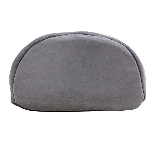 4 in 1 Self Warming Burrow Cat Bed, Pet Hideway Sleeping Cuddle Cave (Gray) - color: Gray