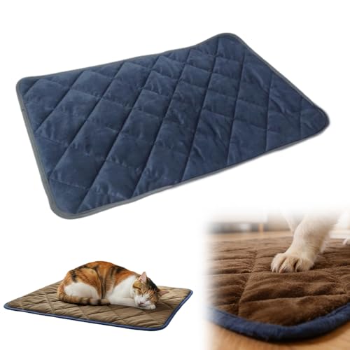 Self Heating Pad for Dog Cat, 2026 Upgraded Self Warming Cat Bed Mat, Thermal Reflection Pad for Dog, Washable Pet Heating Pads for Sofa Kennel Car Seat (Blue, X-Large) - color: Blue, size: X-Large