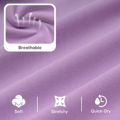 KYEESE UV Protection Dog Shirt, UPF 50+ Cooling Summer Jumpsuit for Small Dogs, Breathable Reflective Shedding Control Dog Sun Shirts, Quick-Dry Dogs Onesie Puppy Clothes, Purple, S - color: Purple, size: Small (6-10lbs)