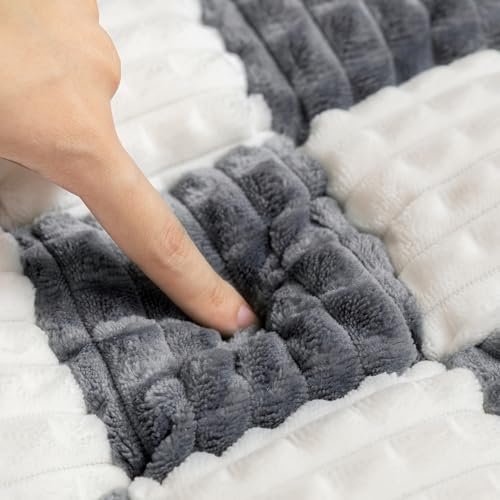 Dog Bed for Car, Backseat Pet Bed Mat, Dog Seat Cover for Car Back Seat, Non-Slip Travel Pet Mat, Fit for Backseat Extenders and Seat Covers (Gray&White, 24.8x54inch) - color: Gray&White