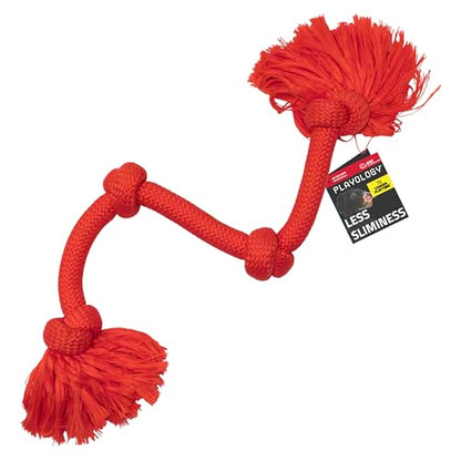 Playology Dog Toys | Dri-Tech Rope Tug of War Dog Toy for Tough Chewers | Beef Scented Mega Size Tug Rope Toys for Extra Large Dogs - size: Mega, style: Beef
