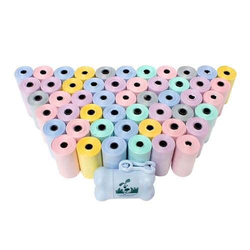 Downtown Pet Supply Scented Poop Bags for Dogs with Dispenser, 1000 Count - Leak-Proof Dog Waste Bags and Bone-Shaped Dog Poop Bags Holder for Leash - Lavender Scented, 12.5" x 8.5" - color: Lavender, size: 1000 Count (Pack of 1)