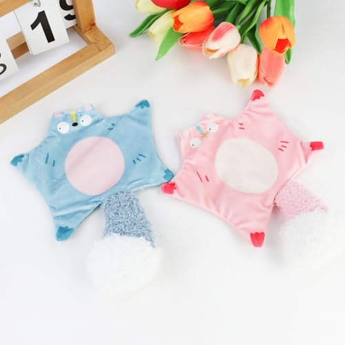 Andiker Catnip Cat Toys, Flying Squirrel Shape Plush Cat Toy with Crinkle Paper and Natural Catnip, Interactive Cat Toys for Indoor Cats and Kittens to Sniff Scratch Bite and Reduce Boredom (Blue) - color: Blue