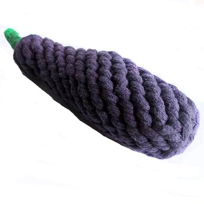 Dog Toys Puppy Teething Chew Toys,Cat Chew Toys Rope Toys,Safe Braided Rabbit Toys Healthy Gift - color: Purple eggplant