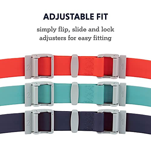 Ruffwear, Confluence Dog Collar, Waterproof Heavy Duty Quick Release Buckle, Odor-Resistant Easy Clean Adjustable TPU Webbing with & Silent ID Attachment, Red Sumac, 14"-20" - color: Red Sumac, size: 14"-20"