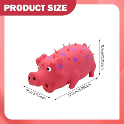 Gralara Squeaky Dog Toy Dog Chews Toy Accessory Entertainment Training for Aggressive Chewers Interactive for Small Large Breed Dogs, Pink - color: Pink