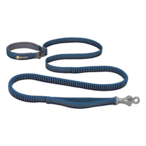 Ruffwear, Roamer Bungee Dog Leash for Running, Biking or Hiking, Can be Used Hand-Held or Hands-Free, Orion Blue, 5.5'-7' - color: Orion Blue, size: 5.5'-7'