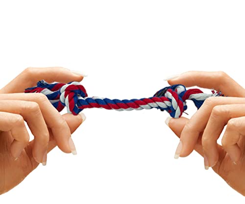 Small Dog and Puppy Knotted Rope Chew Toy - Extra Small Size 6" - size: Small
