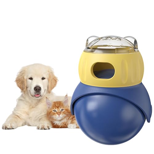 Mira's Pocket Wobble Treat Dispensing Pet Toy, Interactive Slow Feeder Puzzle Toy for Mental Stimulation and Boredom Relief for Cats and Dogs