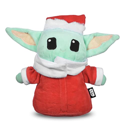 STAR WARS for Pets Dog Toy GROGU Santa Squeaky Dog Chew Toy | Soft Plush Dog Toy, Squeaky Dog Toy | Holiday Dog Toy Plush Toys, The Mandalorian The Child Toy | Small Dog Toy 6" (FF19322-22) - color: Grogu Santa '22, size: 6 Inch