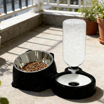 Genérico Set of and Canine Drinker | Pet Feeding Station Anti-Splash Food – for Cats | for Daily Use Outdoor Indoor Travel Pets Storage Water