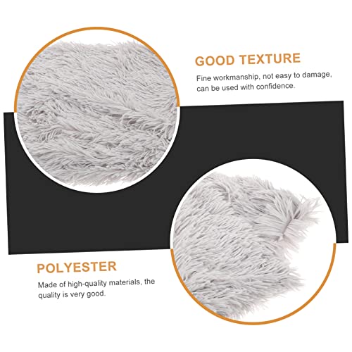 KESYOO Plush Pet Mat Comfortable Crate Cushion for Dogs Cats Soft Durable Sleeping Mat for Indoor Outdoor Use Washable Cozy Floor Blanket Light Gray s