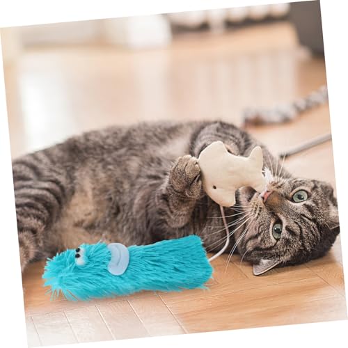 Toyvian Catnip Pillow Toy for Indoor Cats Interactive Plush Chew Toy for Kittens for Boredom Relief Multi-Functional Plush Pillow