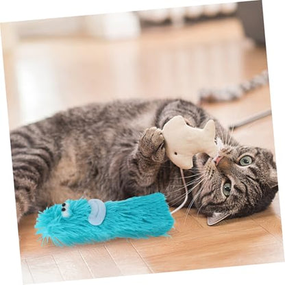 Toyvian Catnip Pillow Toy for Indoor Cats Interactive Plush Chew Toy for Kittens for Boredom Relief Multi-Functional Plush Pillow