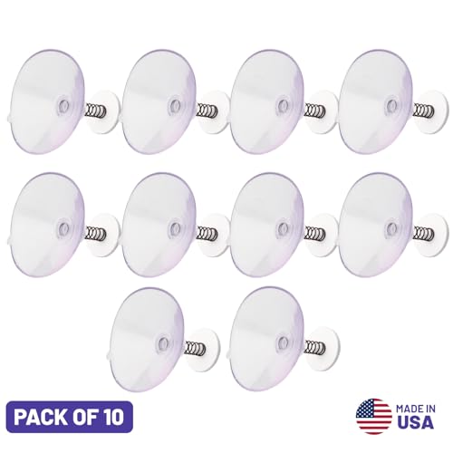 Suction Cup with Deko Spring – Heavy-Duty, Strong Grip for Secure Attachment Multi-Purpose Use for Home & Office - Pack of 10