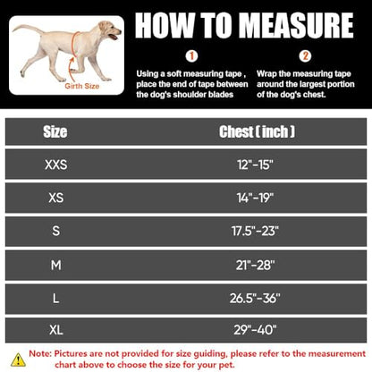 Dog Vest Harness and Patches Set, Animire in Training Service Dog Harness with 10 Dog Patches, Reflective Dog Vest with Handle for Small, Medium, Large, and Extra-Large Dogs - color: Red, size: MEDIUM (Chest: 21-28 Inch)