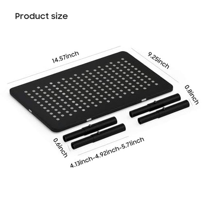 W‌SOWX Adjustable Automatic Cat Feeder Stand - Non-Slip Elevated Holder for Cats/Puppies, Fits Most Automatic Feeders & Water Dispensers, Black(Holder ONLY) - color: Black
