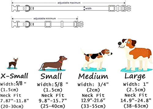 American Flag Dog Cat Collar - Patriotic, US Flag Pattern, Star & Stripes, Fourth of July Dog Collar, Adjustable for Small Medium Large Dogs & Cat(Classic US,XS) - color: Classic US, size: XS (Neck 7.9-11.8", Width 5/8")