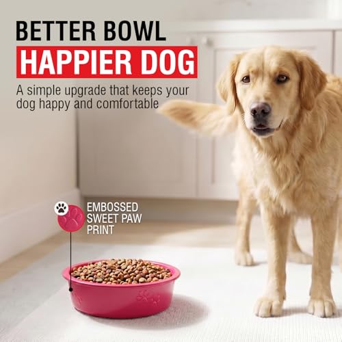 Loving Pets Dolce Luminoso Dog Bowl, Small, Pink - color: Pink, size: Small
