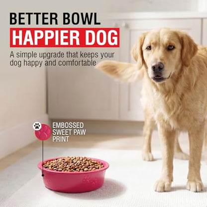 Loving Pets Dolce Luminoso Dog Bowl, Medium Pink - color: Pink, size: Medium