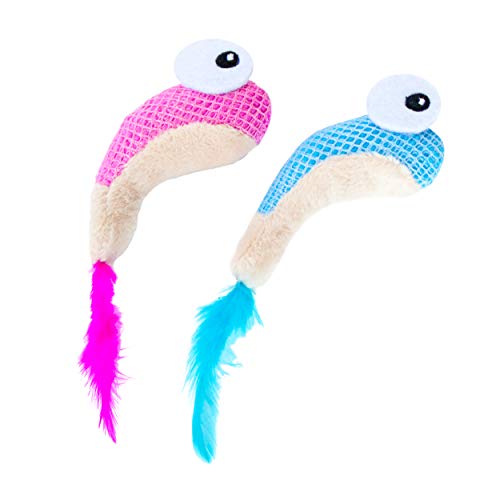 Catstages Petstages Dental Shrimpies Catnip Cat Chew Toy - 2 Pack - color: Shrimpies
