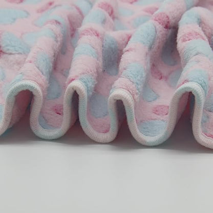 1 Pack 3 Puppy Blankets Super Soft Warm Sleep Mat Love Print Blanket Fluffy Fleece Pet Blanket Flannel Throw Dog Blankets for Small Dogs Puppy Dogs Fluffy Cats,Mix Love-Small(23"x15") - color: Mix Love Series, size: Small(23"x15")