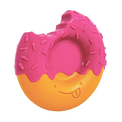 Nylabone Donut Power Chew Toy for Dogs, Dog Toys for Aggressive Chewers, Bacon Glazed Flavor, Large Dogs - Up to 50 lbs, 1 Count - color: Donut, size: Large