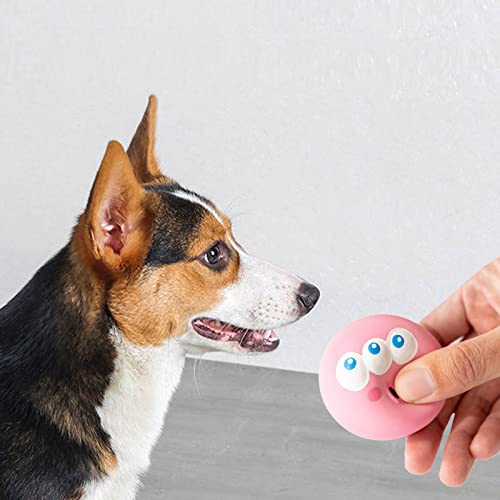 Dog Chew Toy with Squeaker Soft Flexible for Small Dogs Puppy Training Blue Yellow