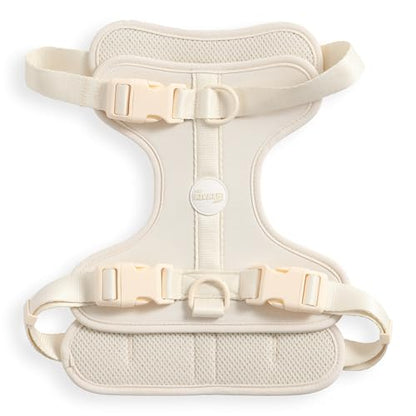 HNS1003L Arlo Large Adjustable Soft Padded No Pull Pet Harness with 3 Buckles and 3 Leash Clips, Bailey - color: Almond, size: Large (Chest: 24 - 37")
