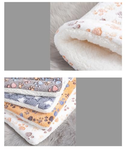 Dog Mat Pet Bed Flannel Soft Cat Sleeping Blanket Puppy Sleep Mat for Small Large Dogs(Dark Coffee,40 * 30cm) - color: Dark coffee, size: 40*30cm