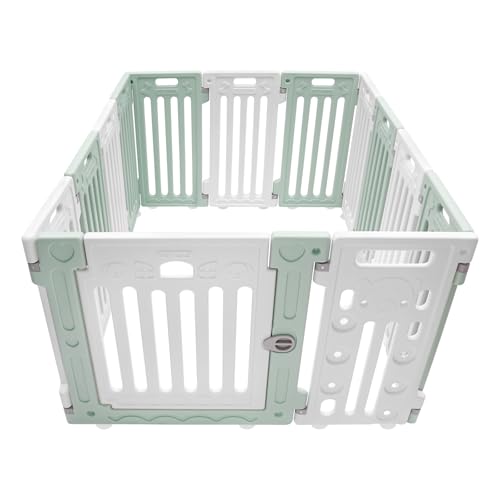 Heavy Duty Metal Dog Playpen, 13 Panels Dog Pens Indoor with Doors, 25.6’’H Pet Puppy Exercise Fence Crate Kennel Playpen Pen for Outdoor, Large Medium Small Dogs