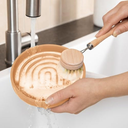 Should We Go? Slow Feeder for Dogs & Puppies, The Slowdown Bowl Silicone Slow Eating Modern Lick Mat Design, Reduces Gulping, Fits 2 Cups 7.5” Across x 1.5” Tall, Mealtime Challenge, Medium-Terracotta - color: Terracotta - Rainbow Design, size: Medium (7.