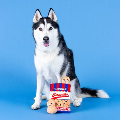 Fringe Studio Plush Dog Toy, Hide & Seek Burrow 3 Pieces Set, NUT-in BUT Fun, Pet Shop Collection (289243) - color: Nut-In But Fun
