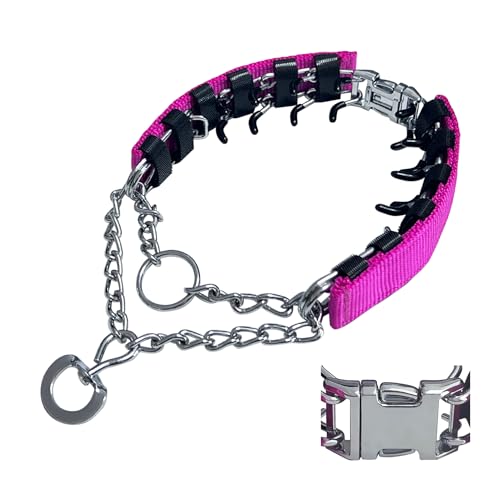 No Pull Collar with Quick Release Buckle for Small Medium Large Dogs - color: Pink, size: S (14-17" Neck, 2.25mm)