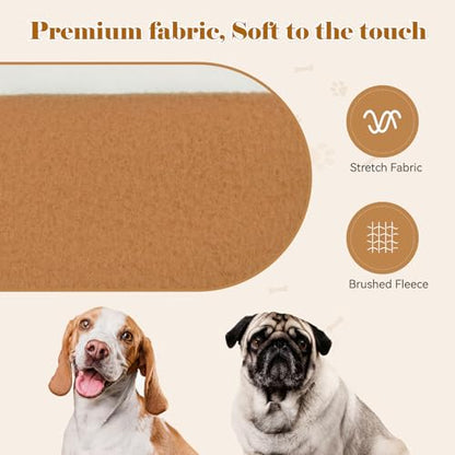 Dog Sweaters for Large Dogs Dog Hoodie Solid Soft Brushed Fleece Clothes Sweatshirt with Pocket(Coffee-L) - color: Coffee, size: Large