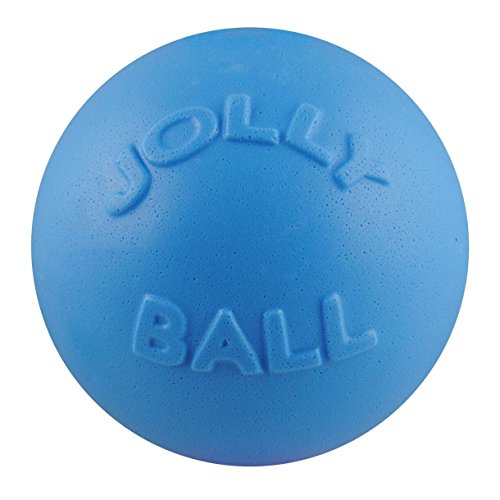 Jolly Pets Bounce-n-Play Dog Toy Ball, 6 Inches, Blueberry, All Breed Sizes - color: Blueberry, size: Medium (6 in)