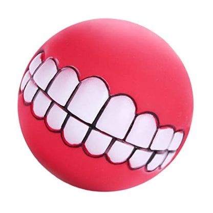 7.5cm Interactive Dog Toys Teeth Cleaning Chewing Playing Balls Dental Rubber Ball for Small Medium Large Dog