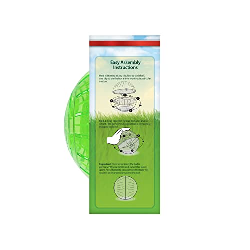 Kaytee 7" Dazzle Run-About Exercise Ball For Pet Hamsters & Gerbils - color: Dazzle, size: 7"